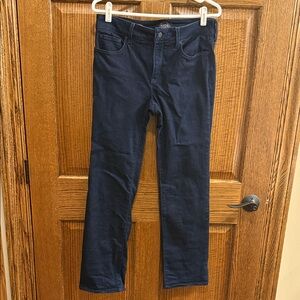 NYDJ Marilyn Straight Leg  Dark Blue Denim Pants 10P